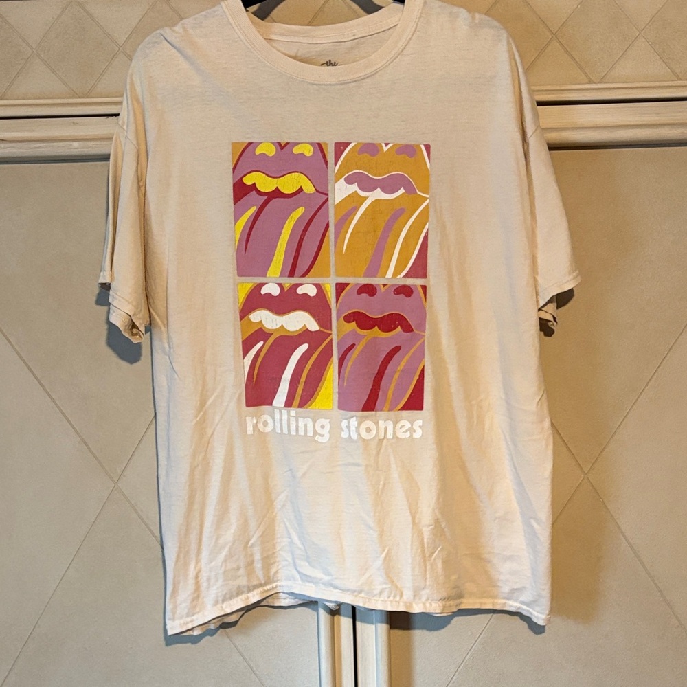 The Rolling Stones White Graphic Tee